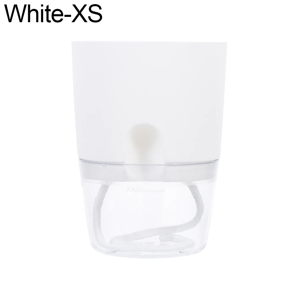 2-Layer Lazy Self-watering Flowerpot Sprinkling Fower Pot Automatic Water Container with Cotton Rope Home Garden Decor 