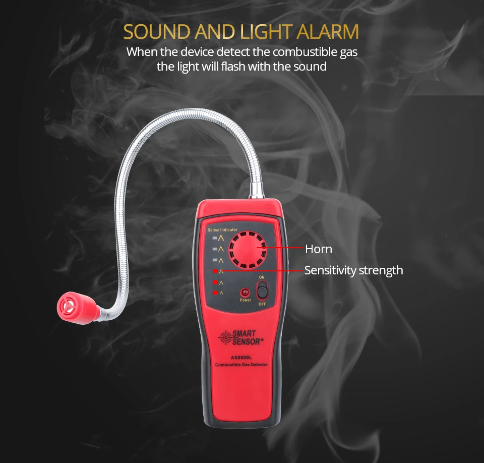 Combustible Gas Analyzer Leak Detector