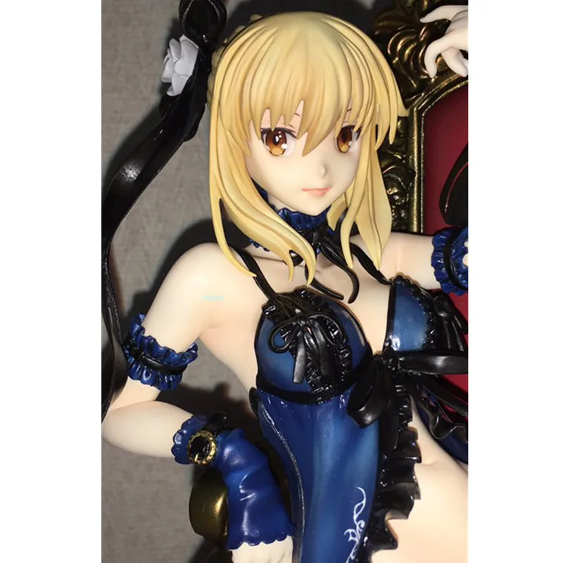 6 "Fate/stay Night статуя Arutoria Pendoragon Saber 1/7 бюст сидя положение GK белый узор модель игрушки коробка 15 см Z2744