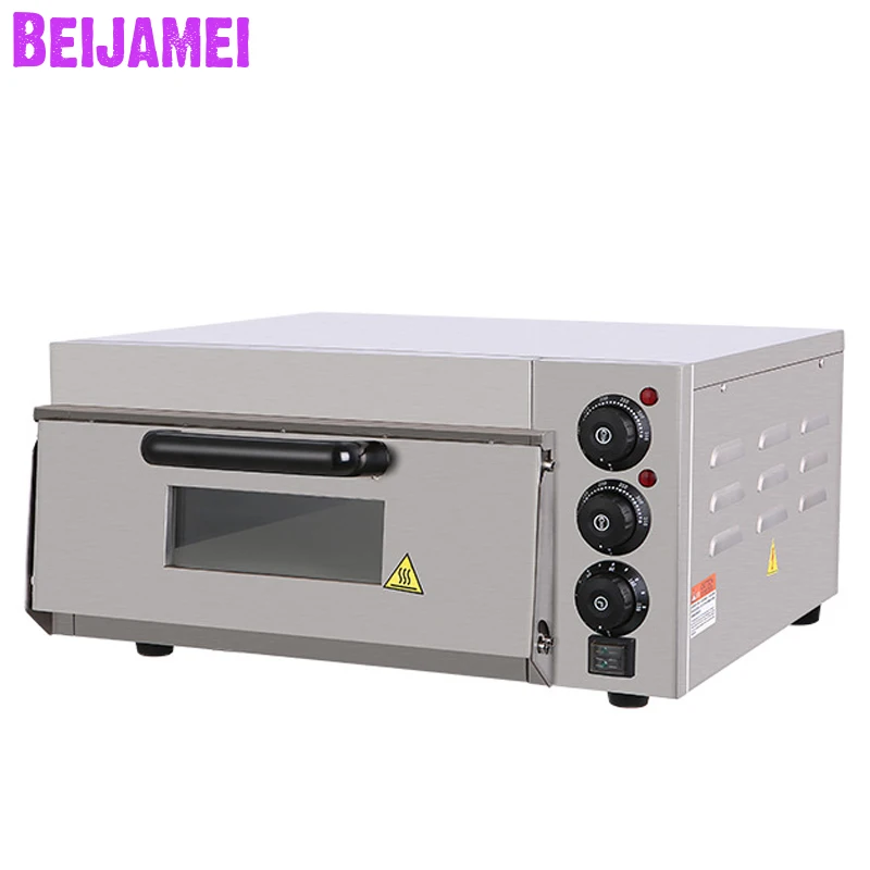 

BEIJAMEI 2000 Вт электрическая печь для пиццы Коммерческая кухонная машина для выпечки тортов жареная курица плита для пиццы с таймером