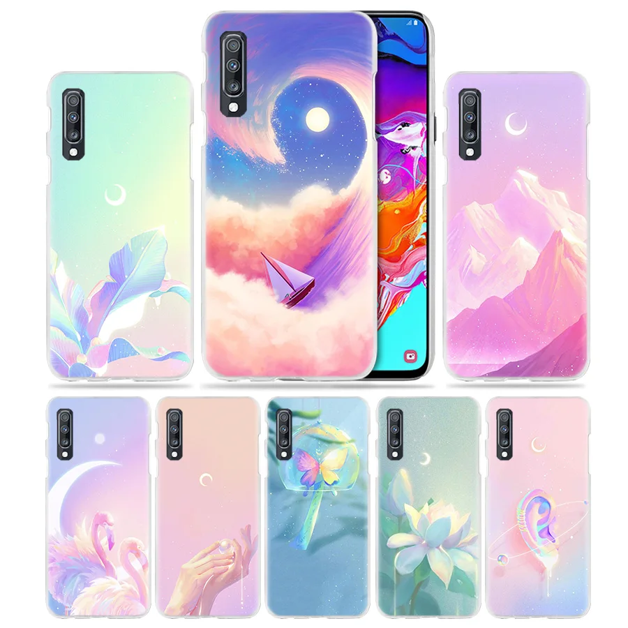 

Art Flowers Horses Case for Samsung Galaxy A50 A70 A20e A80 A60 A40 A30 A20 A10 A8 A6 Plus A9 A7 2018 Hard Phone Coque Cover