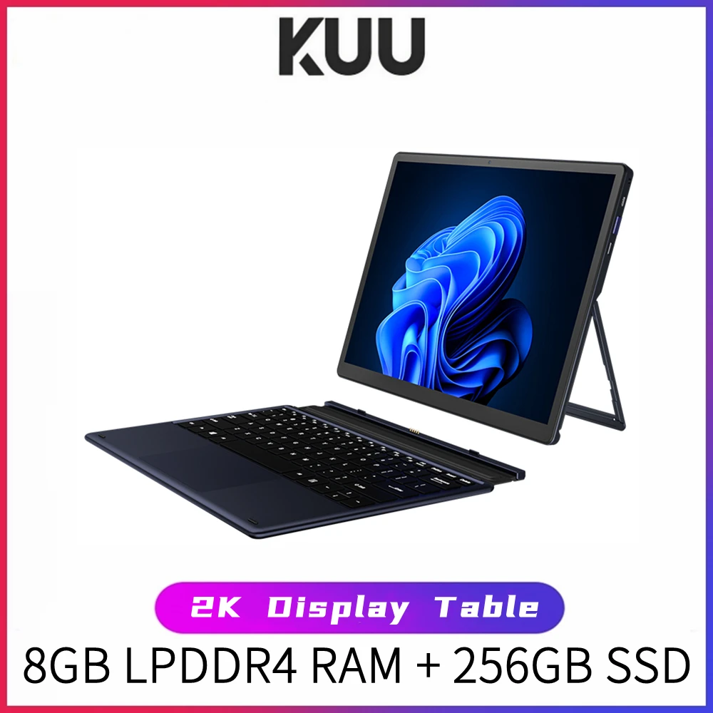 esperanza Ambicioso Facultad KUU ordenador portátil 2 en 1 con pantalla táctil 2K de 12 pulgadas, Intel  Celeron, Quad Core, LPDDR4, 8GB de 256GB, SSD, almacenamiento, Win10, WiFi,  BT, tipo C|Ordenadores portátiles| - AliExpress