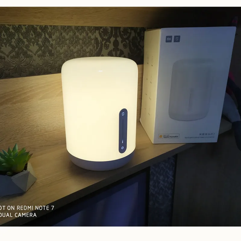 Xiaomi Mijia прикроватная лампа 2 умный настольный светодиодный ночник Bluetooth WiFi сенсорная панель управления mihome APP светодиодный светильник для Apple HomeKit Siri