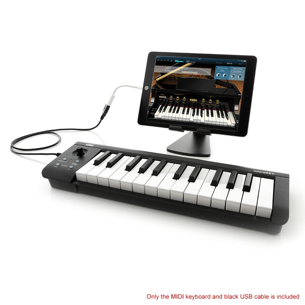 KORG microKEY-25 25-клавишный компактный USB MIDI контроллер клавиатуры Питание от совместим