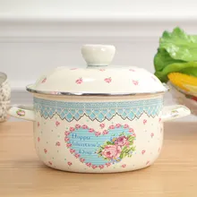 Новое разнообразие размеров Современная Толстая круглая китайская эмаль суп горшок уши горячая электронная Кастрюля Сковорода Индукционная Плита Газовая Универсальная