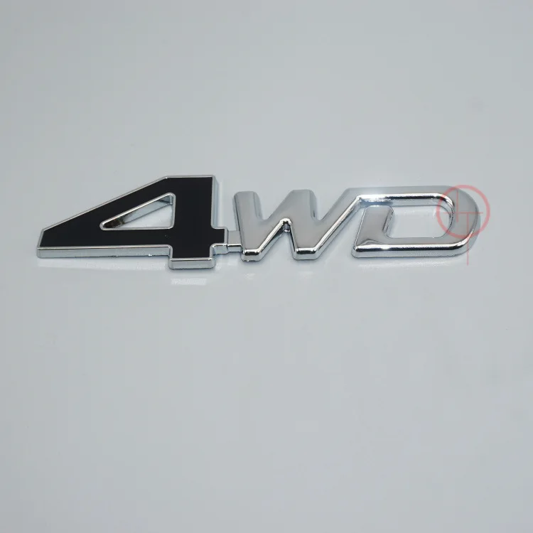 Автомобильный крутой металлический автомобильный стикер 4WD металлический логотип для автомобиля Наклейка s Эмиссионный стандарт модифицированный только четырехколесный привод автомобиля логотип