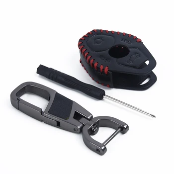 

Holder For BMW M3 M4 M5 325i E38 Key Cover Shell Leather Aluminum alloy Black Red 1pc Replacement