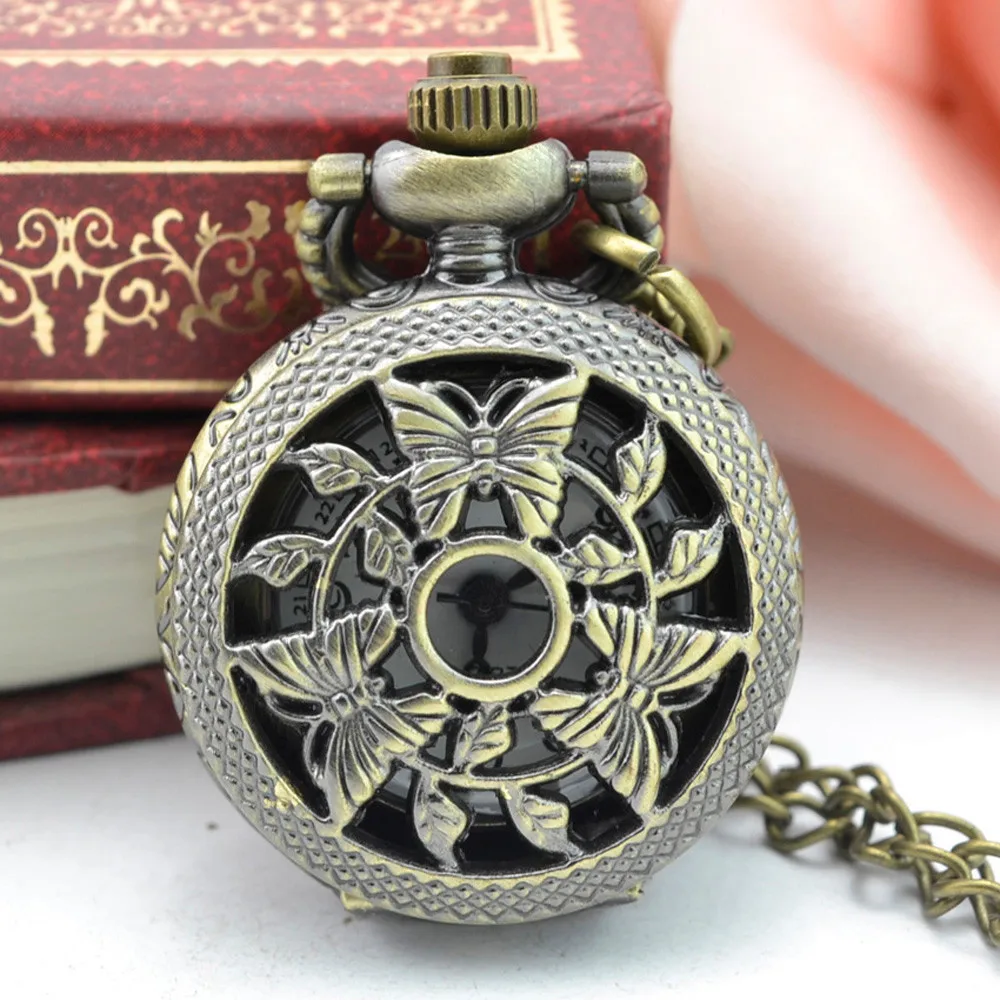 Прохладный пожарный тема 3D Бронзовый кармашек для часов Часы с necklace ем цепь Модный кулон подарок для мужчин детей assassins creed* A