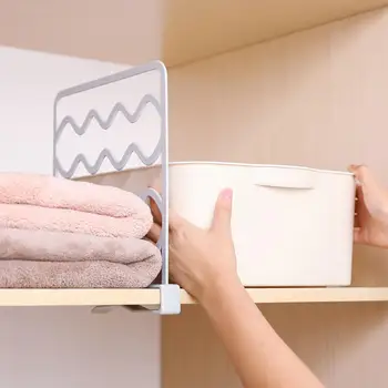 

Closet Rack Clothes Divider Organizer Wardrobe Shelf Separation Shelves Wire Shelf Home Accessories Shelf Shelves