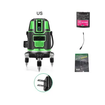 

360 Cross Levels Self-Aligned Super Bright Infrared 5 lines Laser Levels Kit