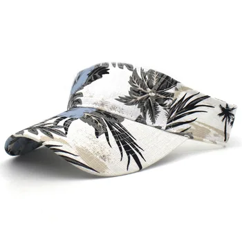 

Women's and Men's Unisex Cap Topless Letters Hats Adjustable Caps Gradient Color Sunscreen Visor Empty Top Hat Chapeau Femme