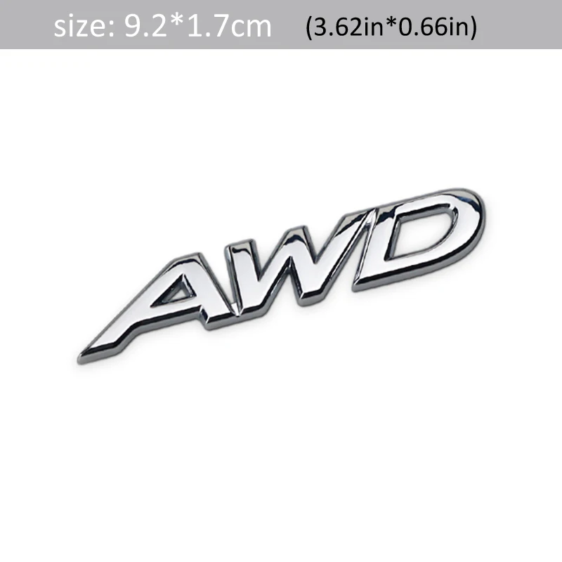 1 шт. 3D металлический AWD автомобильный боковой задний багажник эмблема значок