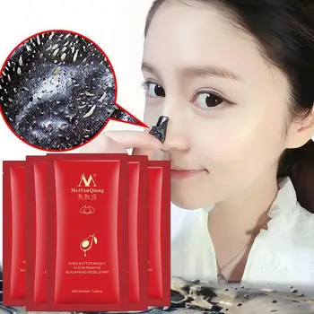 

Nose Head Deep Cleansing Sticker Blackhead Remover Peel Treatment Cleansing Acne Shrink Pores Strips Black Mask E6J7