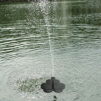 

New Solar Fountain Outdoor Watering Submerse Flower Shape Water Pump Garden Fountain Pool Water Fountain Landscape Decor 6V