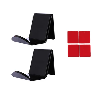 

2Pcs Acrylic Video Game Controller Headset Hanging Stand Suitable for One PS4 Switch Pro Gamepad - Black