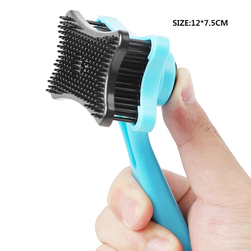 Blue brush Набор сумок для собак, мешки для мусора, переноска, переносная сумка для кошачьего туалета, сумка для мусора, диспенсер для путешествий, собачьи пуперы, инструменты для чистки - Цвет: Blue brush