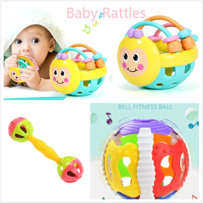 For Toddler Baby's Rattle Toys Appease Toys Comfort Educational Doll Plush SM