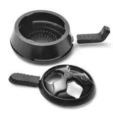 Алюминиевый держатель угля для кальяна черный серебряный с двойной ручкой уголь для кальяна термоподставка водопроводные трубы кальян наргиле аксессуары для чаши