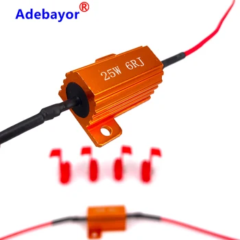 

4PCS/set 25W 6ohm Load Resistor Resistance for Car FREE SHIPPING LED Flash Indicator Controller CANBUS Problem 12V