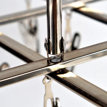 

1pcs Drying Rack Steel 35 Clips Folding Sock Laundry Clothes Swivel Home Tool