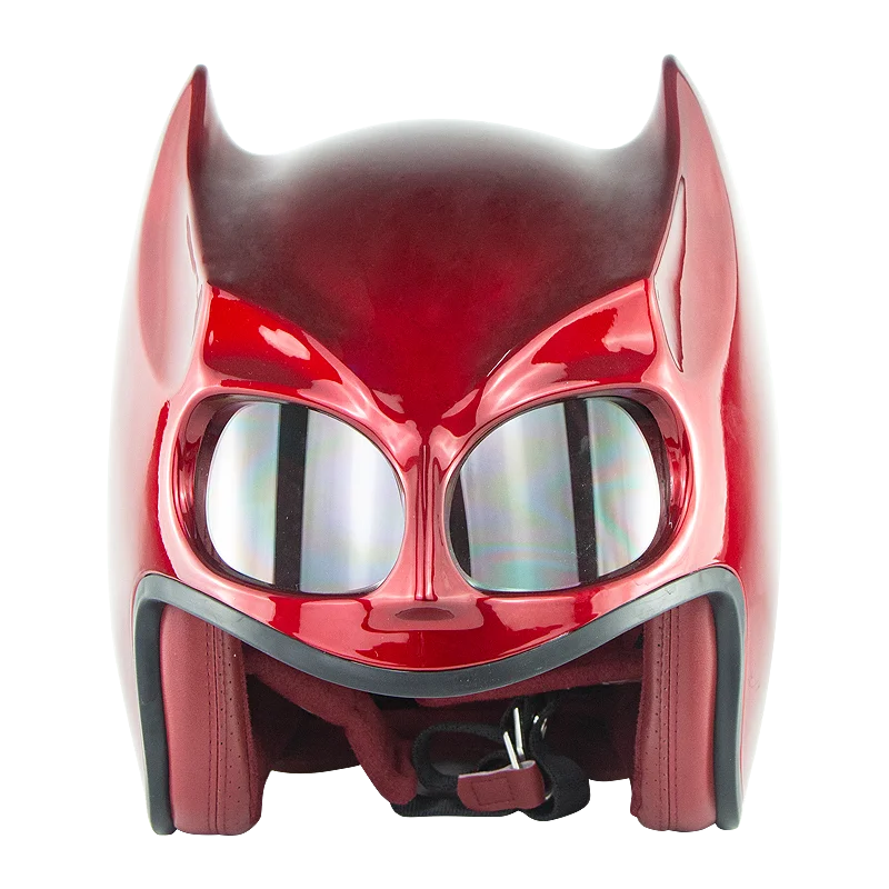 Мотоциклетный шлем Бэтмена на половину лица Moto 1/2 Мужские шлемы Cascos Capacete