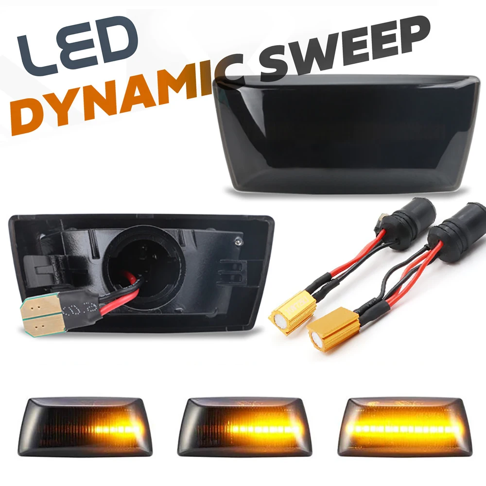 

2x LED Dynamic Side Marker Light Turn Signal Lamp For Opel Astra J H Meriva B MK2 Zafira B Corsa D E Insignia A Adam Cascada W13