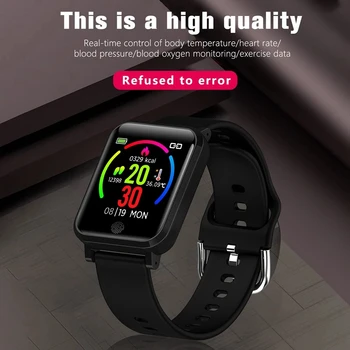 

F29 Smart Bracelet with Temperature Monitor 1.3 Inch IP67 Waterproof Sport Smartwatch Thermometer Smart Watch