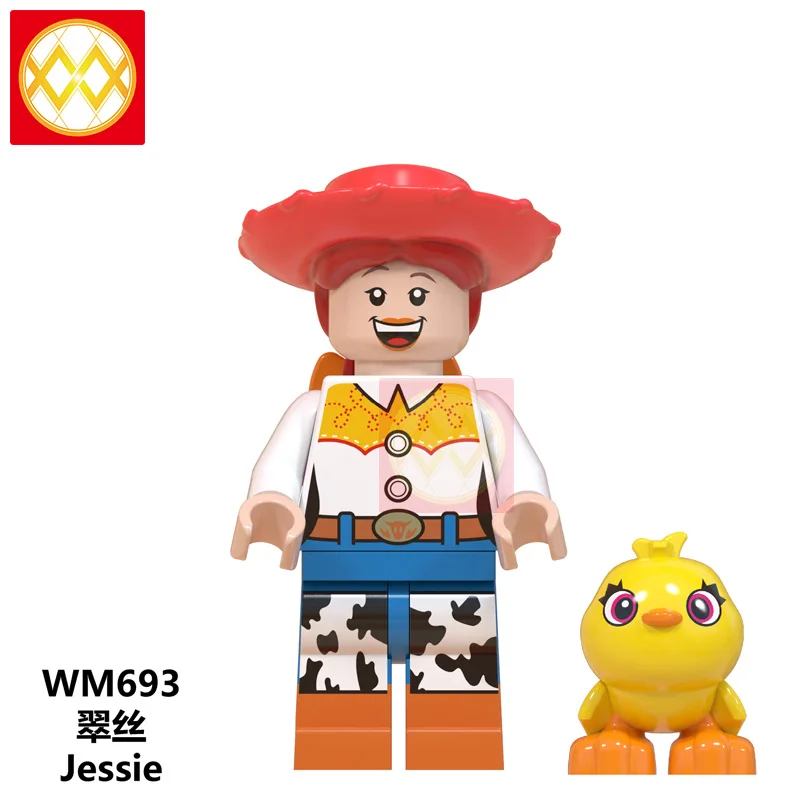 Светло-зеленый WM6076, конструктор Санта-Клаус, Гринч, Джек, Минни, Микки из мультфильма, рождественские подарки для детей, игрушки - Цвет: Светло-зеленый