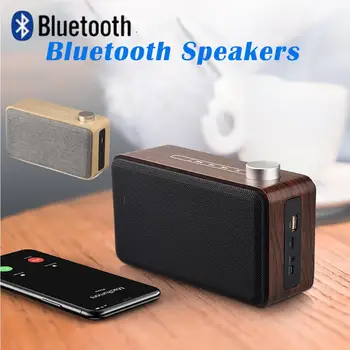 

W5A Portable Bluetooth Speaker Wireless Stereo Music Soundbox Speakers with LED Time Display Clock Alarm Loudspeaker Speakers