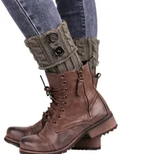 1 пара вязанных носков для ботинок гетры для ботинок теплые носки зимние вязаные носки гетры для ботинок Calcetines