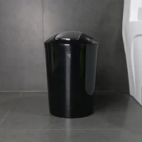 Black trash can