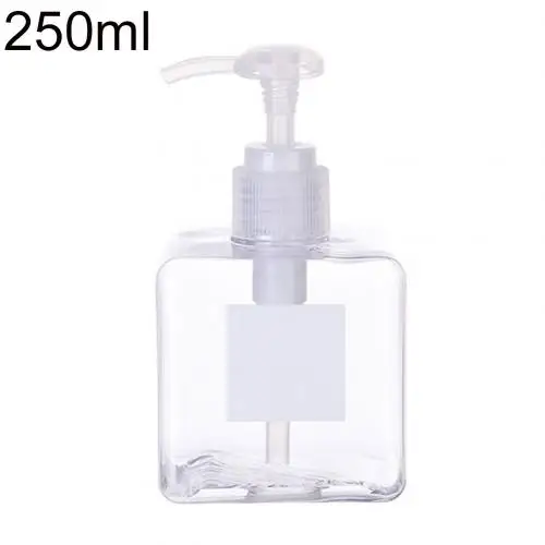 Clear 250ml 100/150/250 мл дома душ Шампунь Лосьон пустые перезаправляемые дозатор бутылки - Цвет: Clear 250ml