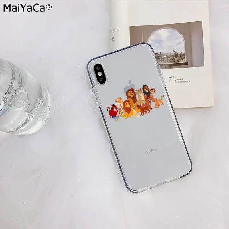 A16 MaiYaCa Король Лев Лучший Прозрачный чехол для телефона для Apple iphone 11 pro 8 7 66S Plus X XS MAX 5S SE XR Чехол для мобильного телефона s - Цвет: A16