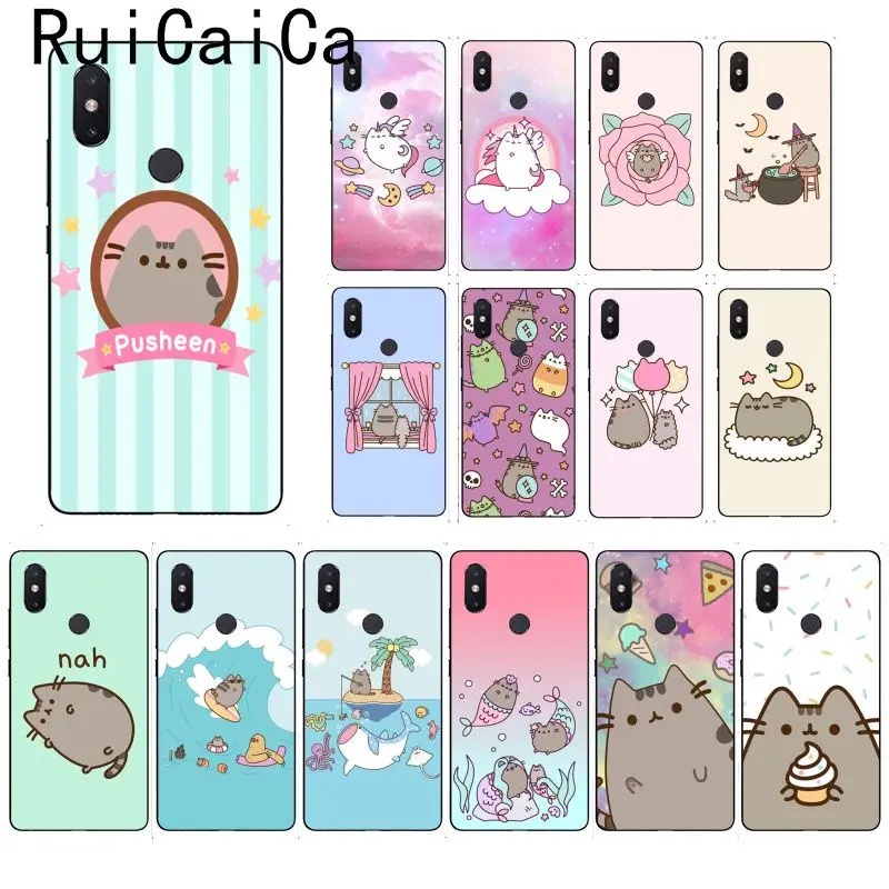

Ruicaica Cute Pusheen Cat Cartoon Custom Photo Soft Phone Case for Xiaomi Mi 6 Mix2 Mix2S Note3 8 8lite Redmi 5 note5 Note4 4X