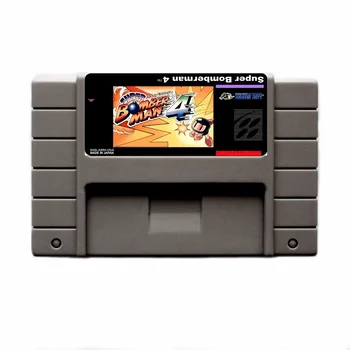 

Super Bomber Man 4 16 bit Big Gray Game Card For USA NTSC Game Player
