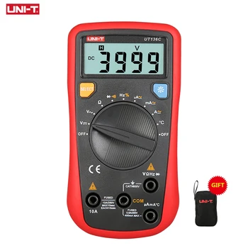 

UNIT Mini Digital Multimeter UT136A/B/C/D Pocket Handheld Auto Range Multimeter Digital AC/DC Voltage Current Resistance Tester