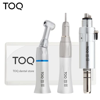 

NSK Style Dental Low Speed Handpiece Kit Air Turbine Straight Contra Angle Air Motor 2/4Holes Push Button Head