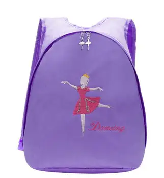 

Kids Girls Ballet Dance Bag Students School Backpack Toe Shoes Embroidered Tiered Ruffled Tutu Shoulder Bag Dance
