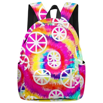 

New Boys Girls School Bookbag Color Pattern Casual Travel Simple Backpack Men and Women Backpack