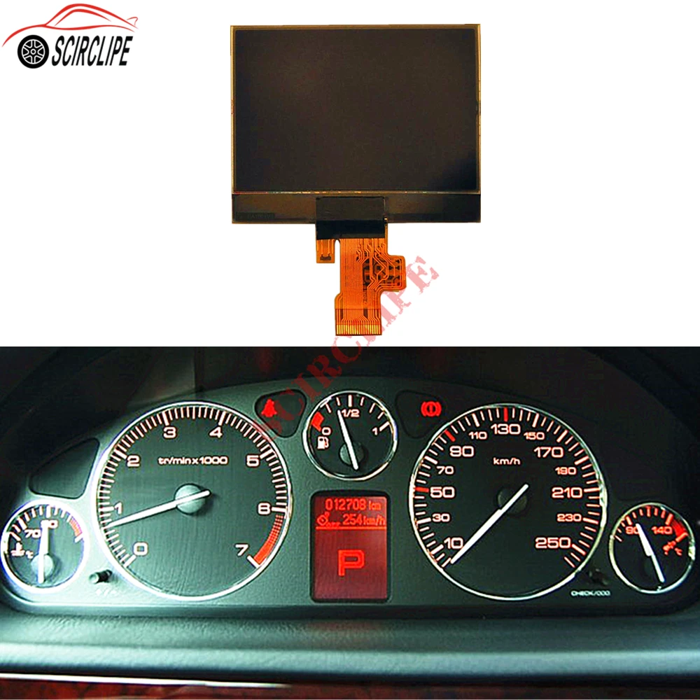 Vdo speedometer display Instrument Cluster lcd display for Peugeot 407