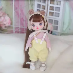 Poupée princesse Super mignonne de 16CM, maquillage fait à la main, échelle 1/8, BJD OB11, figurines articulées, jouet, cadeau pour filles, C1609 