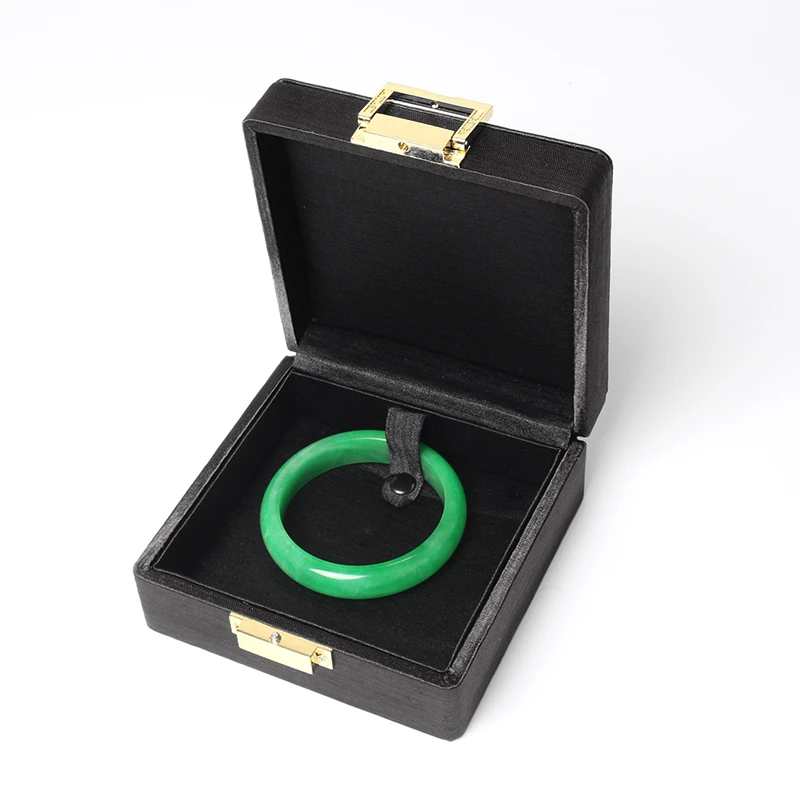 

Fashion Brushed Youding Fabric Material Metal Buckle Gift Jewelry Ring Pendant Bracelet Set Box The Best Choice For High-end