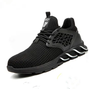 

2019 Fashion Safety Shoes Men Work Shoes Security Breathable Casual Suitable for Work and Life Round Toes Work Safety