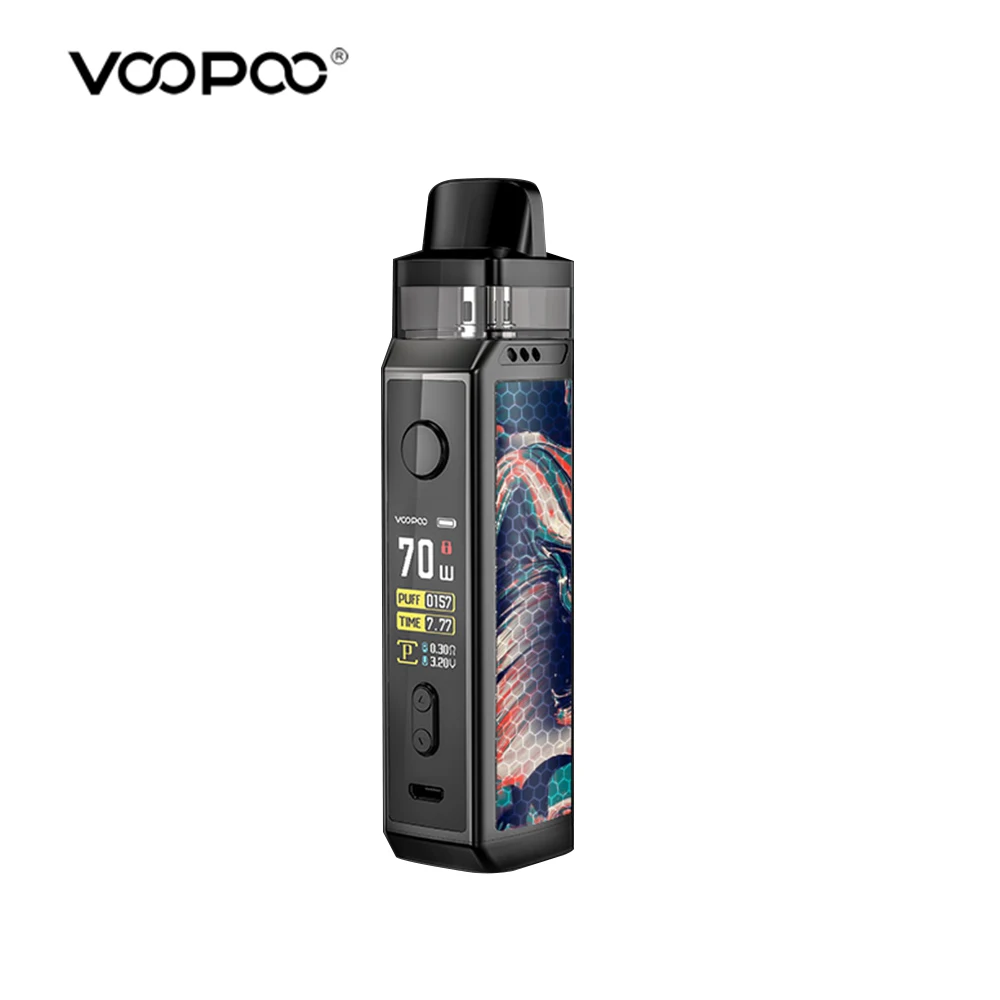Комплект VOOPOO VINCI X Mod Pod system 70 Вт Выходная мощность 5,5 мл Емкость Ом PnP-VM1 катушка электронная сигарета - Цвет: TealBlue