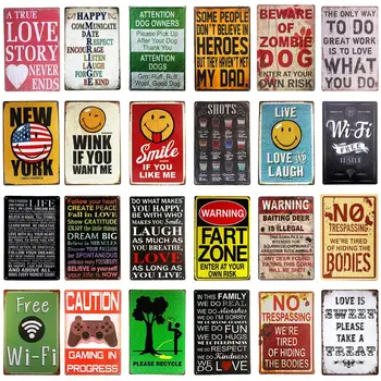 

DL-Vintage home decor Dad's Garage Metal tin Sign art wall Decor FUNNY HUMOROUS gifts