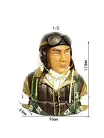 Model aircraft pilot  1/5 WWII Japanese pilots  1/5 Scale RC Airplane Pilot Figure Model 1