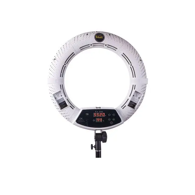 Yidoblo FA-480 BLUETOOTH приложение управление кольцо свет светодиодный камера фотостудия кольцо Лампа Фотография сенсорный экран кольцевая лампа 2800 K-9900 K - Цвет: Белый