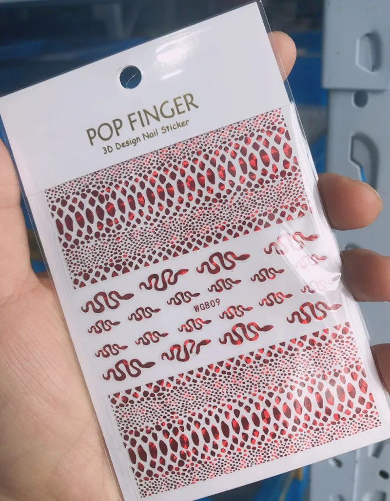 1PCS Multi-Color Laser Reflective Alphabet Nail Art Sticker Kit