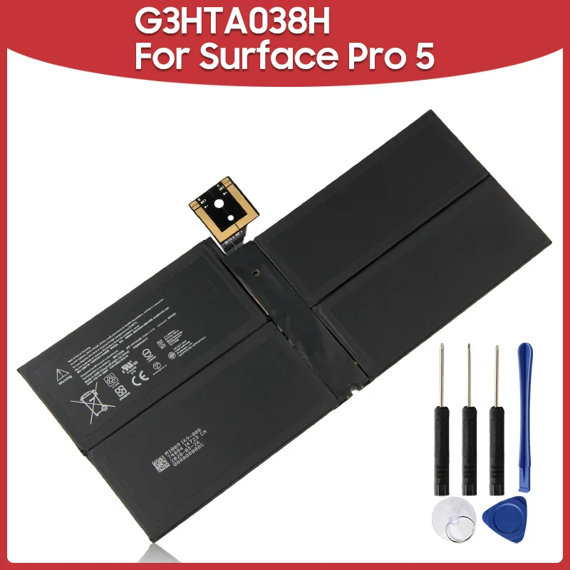 

Original Replacement Battery 5940mAh G3HTA038H For Microsoft Surface Pro 5 Pro5 DYNM02 Laptop Batteries