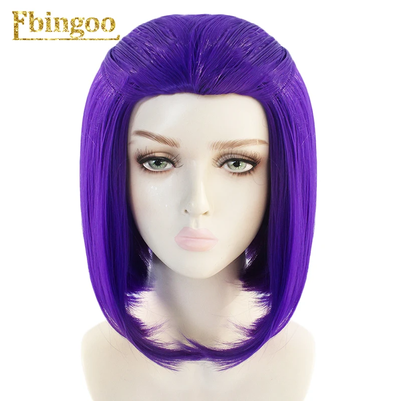 Ebingoo X-men Темный Феникс парик короткий прямой красный фиолетовый Синтетический Косплей парик для костюма Вечерние